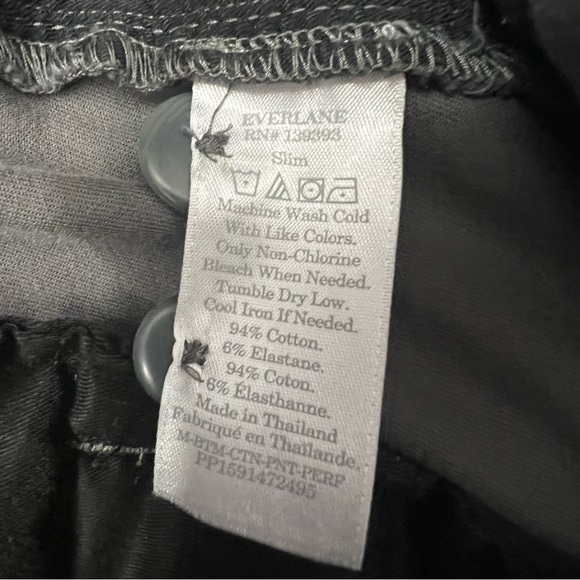 Everlane The Performance Chino Slim Fit, Slate Grey 33 x 34 - Picture 5 of 6